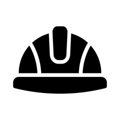 Icon Hard Hat With Style Glyph