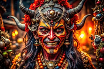 Dark and Sinister Imagery of Demon Possessions in Haunting Settings and Eerie Environments