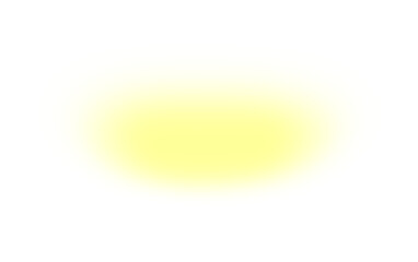 Yellow round gradient overlay transparent background