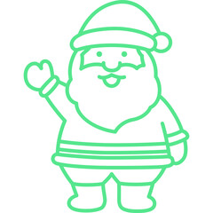 Christmas, New Year Vector Icon element, Isolated white background