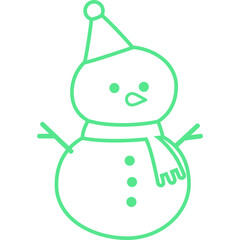 Christmas, New Year Vector Icon element, Isolated white background