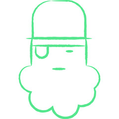 Christmas, New Year Vector Icon element, Isolated white background