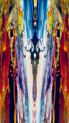 bstract background wallpaper. Ethnic pattern. Mixtures of oil paint. Trendy hand painting canvas. Wall decor and Wall art prints Idea. 3D Texture. Art object