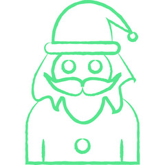 Christmas, New Year Vector Icon element, Isolated white background