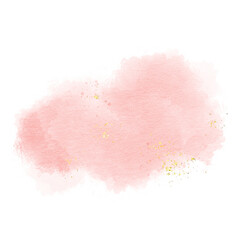 Obraz premium Pastel pink watercolor paint brush stroke background for banner or valentine's day and wedding elements