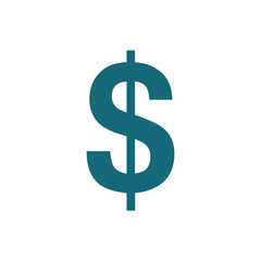 Dollar sign icon. USD currency symbol. Flat design style. Dollar currency symbol. Business icon on background for graphic and web design. Creative illustration concept symbol