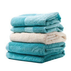 High-Quality Towel Bundle Art with Transparency Generative AI