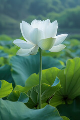 Obraz premium lotus flower. lotus flower in the pond. lotus flower in the water