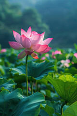 lotus flower. lotus flower in the pond. lotus flower in the water