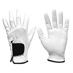 Obraz premium Black White 3D gloves for men's left hand golf sports, simple design and grip during maximum swing of the golf club
