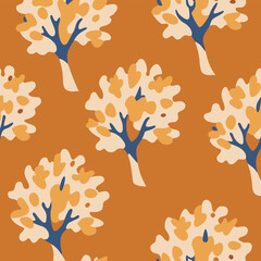 seamless pattern with trees
