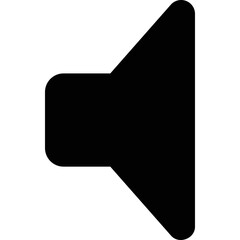 Simple vector icon speaker pictogram