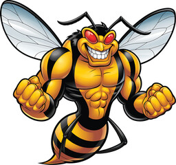 Angry bee design