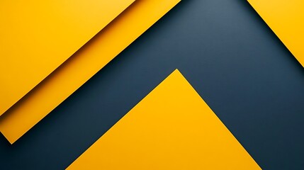 Abstract Yellow and Blue Shapes