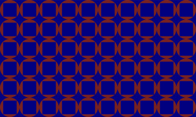 abstract blue red dot block background with bubbles, blue tone and round dot and square block checkerboard multiple layer repeat pattern, replete image, design for fabric printing