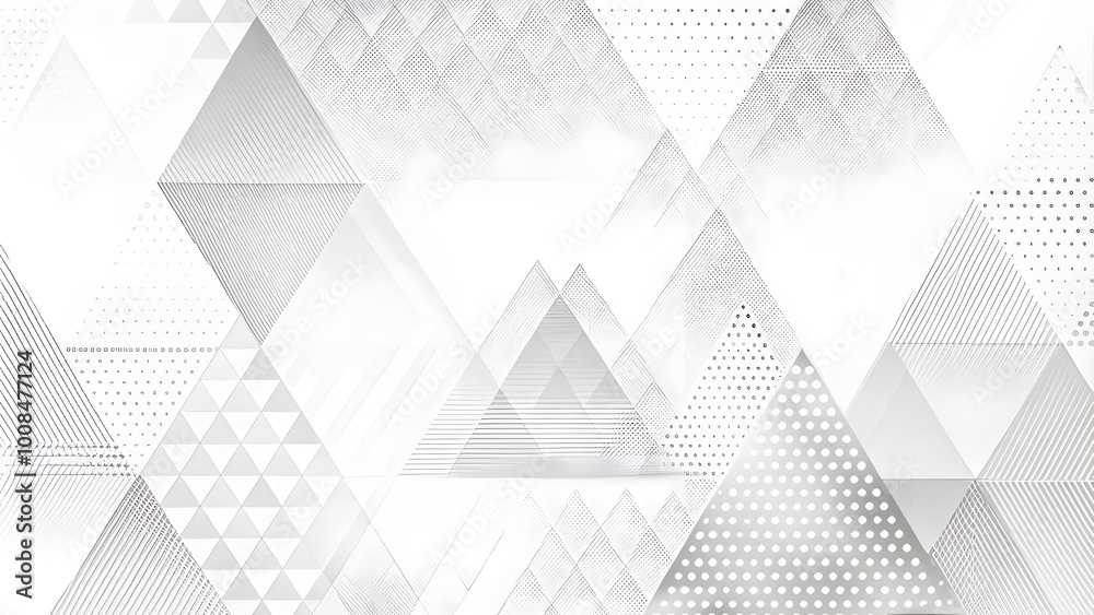 Poster Gray Abstract background illustration with high quality. geometric patterns. Gray Abstract background illustration with high-quality gradient triangle.
