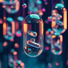 Suspended Capsules in Modern Display