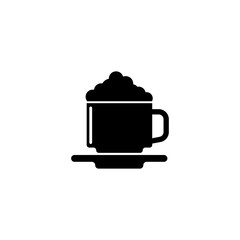 Cozy cappuccino cup icon. Perfect for cafe menus, beverage lists, and coffee lovers.