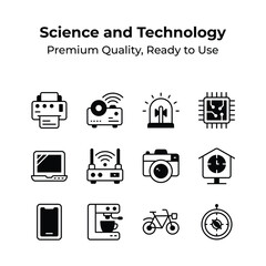 Take a look at this amazing icons set of science and technology