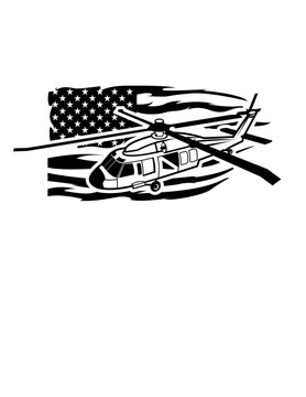 recommend clip art: US Helicopter | US Airforce | US Military | US Black Hawk | Chopper | Air Vehicle | Air Strikes | Veteran | Original Illustration | Vector and Clipart | Cutfile and Stencil
