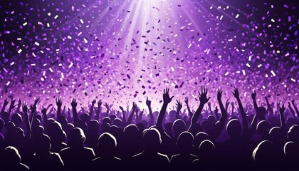 crowd concert filled with people illustration background