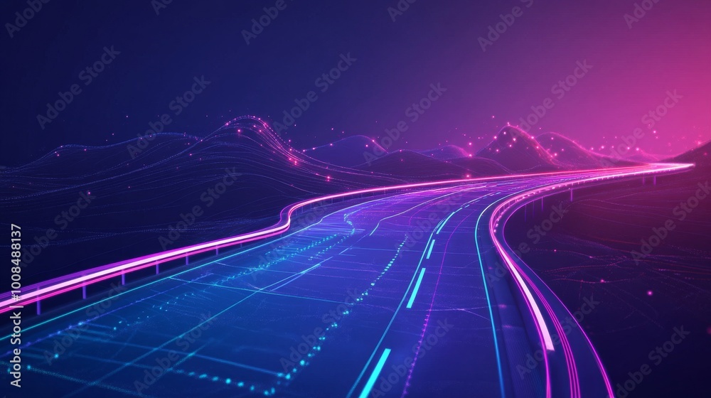 Wall mural this is a digital image of a roadmap icon. it's designed to be used in computer graphics and is comp