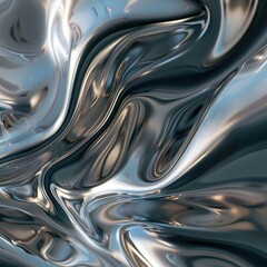 Fototapeta premium Abstract Flowing Shapes in Fluid Design