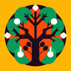 christmas tree with gifts