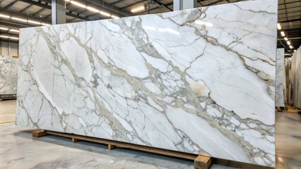 Obraz premium Experience the allure of Bianco Gioia Marble, featuring captivating natural patterns and veining. A stunning choice for