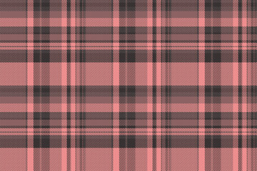 Vector plaid pattern of fabric texture textile with a tartan check seamless background.