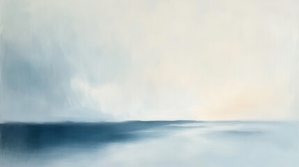 Minimalist Abstract Painting with Focus on Color Harmony