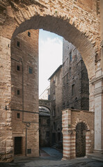 perugia alley, italy, umbria