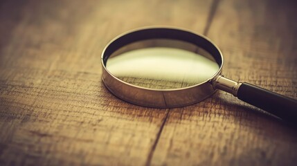 Looking through a magnifying glass at fine details on a textured surface, highlighting clarity