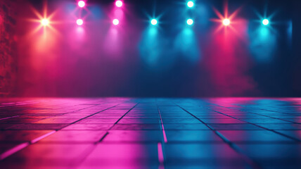 3d technology abstract neon light background