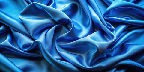 Fototapeta premium Elegant Blue Silk Texture for Backgrounds, Textiles, Fashion Design, and Artistic Projects
