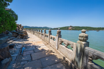 Fototapeta premium Scenery of the Summer Palace in Beijing, China