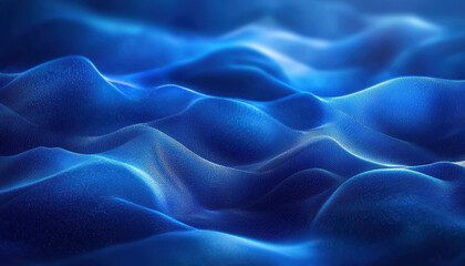 Obraz premium Dark blue abstract background with ultraviolet neon glow, blurry light lines, waves