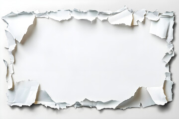White paper ripped message torn white paper ripped message torn  onbackground