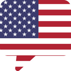 Chat Icon of USA Flag