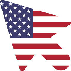 Obraz premium USA Flag On Curser