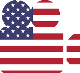 USA Flag on Documenrty icon