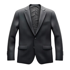 Blank Coat blazer foldover cover bag isolated on transparent background