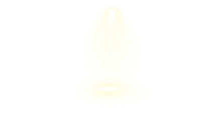 Futuristic Spotlight Light Design on transparent background