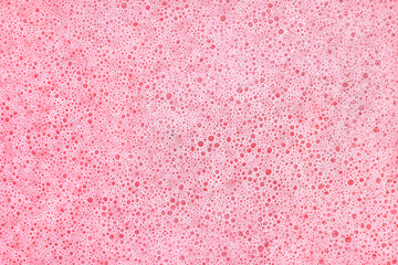 Pink bubbles textures as abstract backgrounds, bubbles pattern, suds wallpaper.	