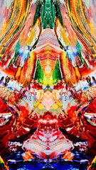 Fototapeta premium bstract background wallpaper. Ethnic pattern. Mixtures of oil paint. Trendy hand painting canvas. Wall decor and Wall art prints Idea. 3D Texture. Art object