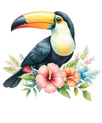 Flower Animal Clipart Vector Illustration