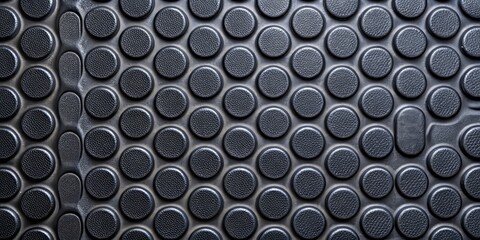 Premium seamless black rubber pad texture, perfect for high-resolution backgrounds and industrial use. Ideal for