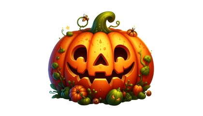 Obraz premium Halloween pumpkin png cut out element