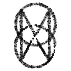 Abstract vector shape backgrounds , Ink brush Vector illustration for poster music festival underground street style.