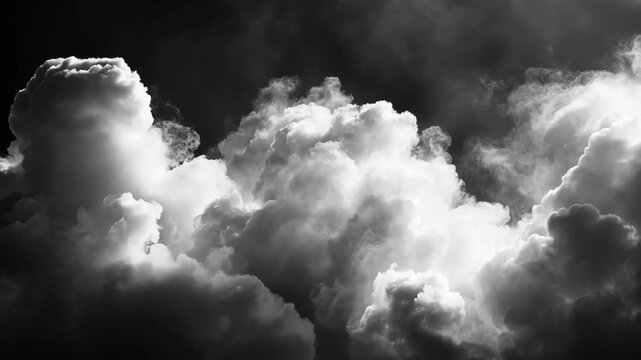 Watch as dark clouds swirl and shift dramatically in the evening sky, showcasing the power of nature during a storm